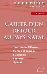 Cover von Fiche de lecture Cahier d'un retour au pays natal de Césaire (Analyse littéraire de référence et résumé complet)