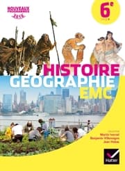 Cover von Histoire Géographie EMC (Enseignement Moral et Civique) 6e - édition 2016