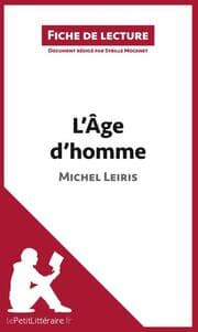 Cover von L'Âge d'homme de Michel Leiris (Fiche de lecture)