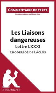 Cover von Les Liaisons dangereuses de Choderlos de Laclos - Lettre LXXXI