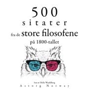 Cover von 500 sitater fra store filosofer fra 1800-tallet