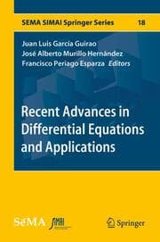 Cover von Recent Advances in Differential Equations and Applications