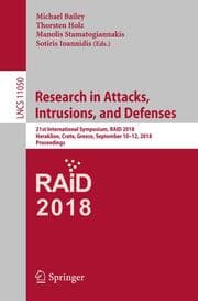 Cover von Research in Attacks, Intrusions, and Defenses