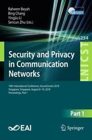 Cover von Security and Privacy in Communication Networks