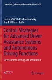 Cover von Control Strategies for Advanced Driver Assistance Systems and Autonomous Driving Functions
