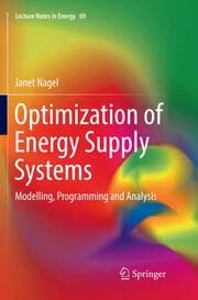 Cover von Optimization of Energy Supply Systems