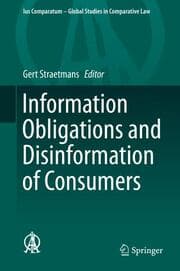 Cover von Information Obligations and Disinformation of Consumers