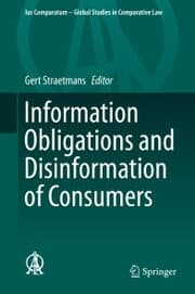 Cover von Information Obligations and Disinformation of Consumers