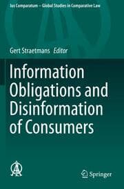 Cover von Information Obligations and Disinformation of Consumers