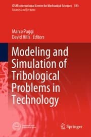 Cover von Modeling and Simulation of Tribological Problems in Technology