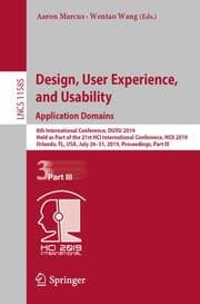Cover von Design, User Experience, and Usability. Application Domains