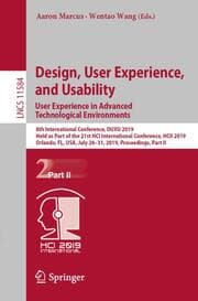 Cover von Design, User Experience, and Usability. User Experience in Advanced Technological Environments