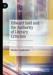 Cover von Edward Said and the Authority of Literary Criticism