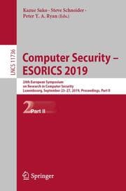 Cover von Computer Security - ESORICS 2019