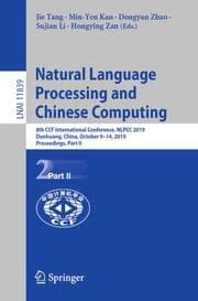 Cover von Natural Language Processing and Chinese Computing