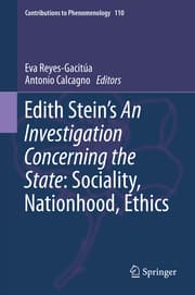 Cover von Edith Steins An Investigation Concerning the State: Sociality, Nationhood, Ethics