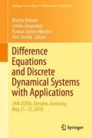 Cover von Difference Equations and Discrete Dynamical Systems with Applications