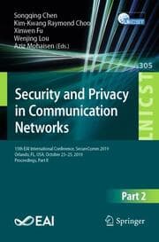 Cover von Security and Privacy in Communication Networks