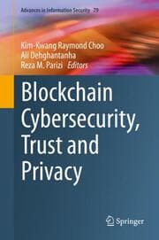 Cover von Blockchain Cybersecurity, Trust and Privacy