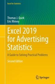 Cover von Excel 2019 for Advertising Statistics
