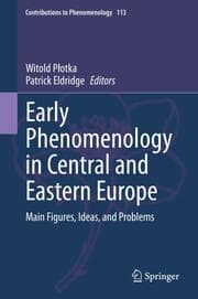 Cover von Early Phenomenology in Central and Eastern Europe