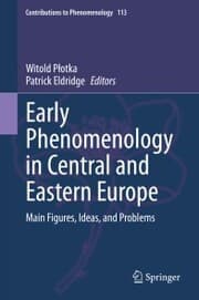 Cover von Early Phenomenology in Central and Eastern Europe