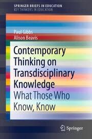 Cover von Contemporary Thinking on Transdisciplinary Knowledge