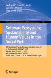 Cover von Software Ecosystems, Sustainability and Human Values in the Social Web