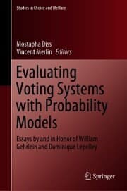 Cover von Evaluating Voting Systems with Probability Models