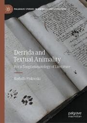 Cover von Derrida and Textual Animality