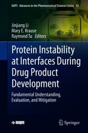Cover von Protein Instability at Interfaces During Drug Product Development