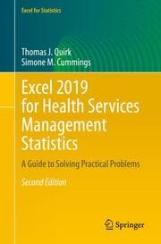 Cover von Excel 2019 for Health Services Management Statistics