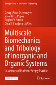 Cover von Multiscale Biomechanics and Tribology of Inorganic and Organic Systems