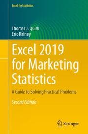 Cover von Excel 2019 for Marketing Statistics