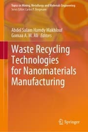 Cover von Waste Recycling Technologies for Nanomaterials Manufacturing