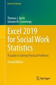Cover von Excel 2019 for Social Work Statistics