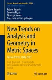 Cover von New Trends on Analysis and Geometry in Metric Spaces