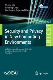 Cover von Security and Privacy in New Computing Environments