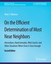 Cover von On the Efficient Determination of Most Near Neighbors