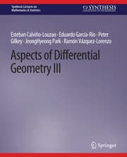 Cover von Aspects of Differential Geometry III
