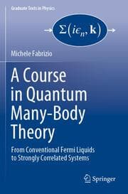 Cover von A Course in Quantum Many-Body Theory
