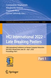 Cover von HCI International 2022 - Late Breaking Posters