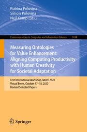 Cover von Measuring Ontologies for Value Enhancement: Aligning Computing Productivity with Human Creativity for Societal Adaptation