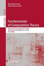 Cover von Fundamentals of Computation Theory