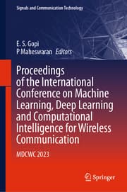 Cover von Proceedings of the International Conference on Machine Learning, Deep Learning and Computational Intelligence for Wireless Communication