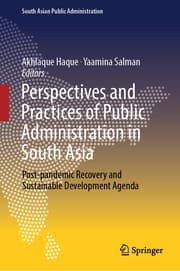 Cover von Perspectives and Practices of Public Administration in South Asia