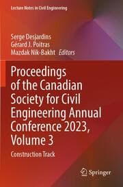 Cover von Proceedings of the Canadian Society for Civil Engineering Annual Conference 2023, Volume 3