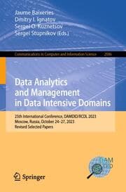 Cover von Data Analytics and Management in Data Intensive Domains