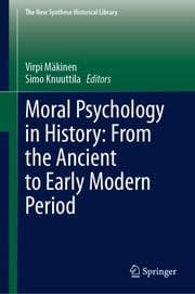 Cover von Moral Psychology in History: From the Ancient to Early Modern Period