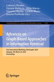 Cover von Advances on Graph-Based Approaches in Information Retrieval